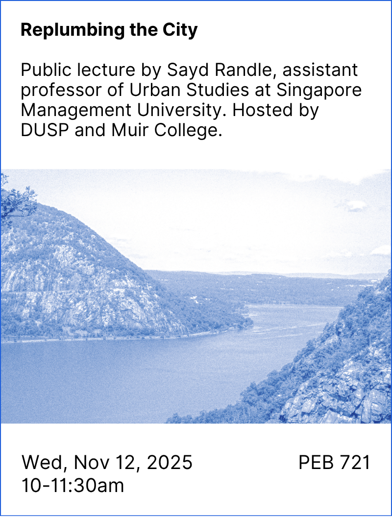 Replumbing the City Event